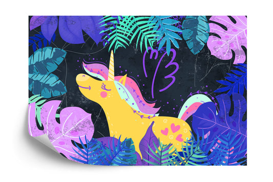 Photomural Ula La Unicornio Night Forest Iq-1362