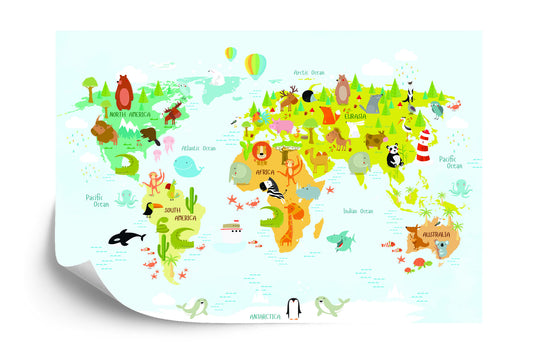 Photomural Little Animals, Big World Iq-1369