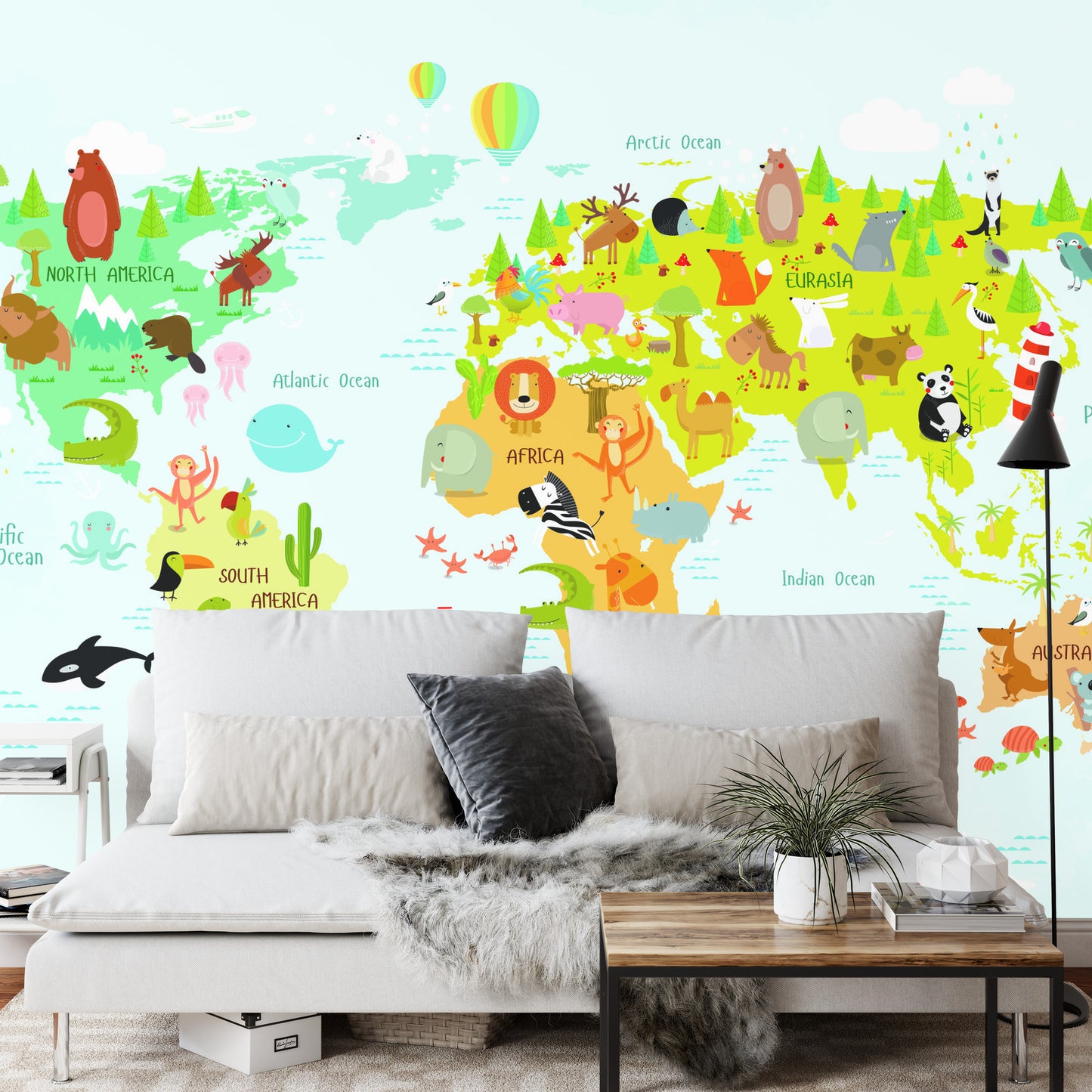 Photomural Little Animals, Big World Iq-1369