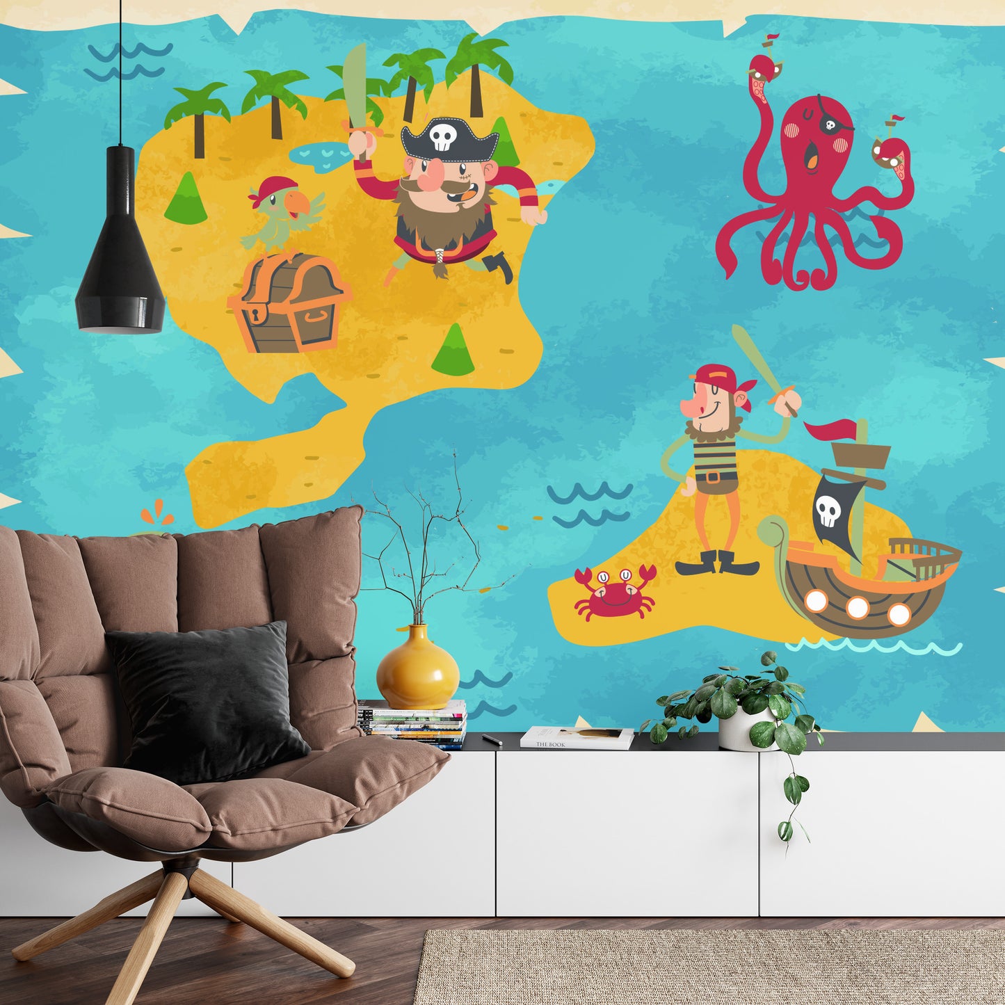 Photomural Captain Buckle's Treasure Map Iq-1371