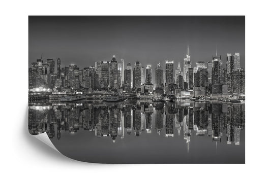 Photomural New York Reflections In Black &amp; White Iq-1201-B