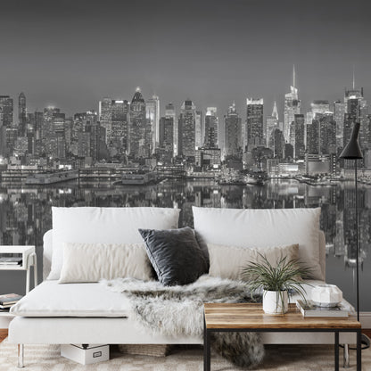 Photomural New York Reflections In Black &amp; White Iq-1201-B