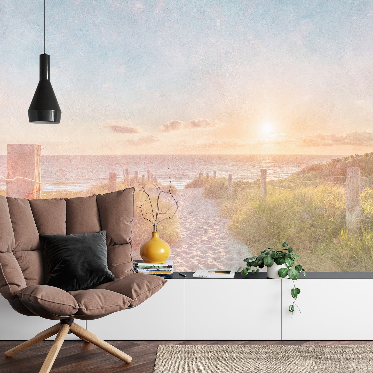 Photomural Summer Sunset Faded Vintage Iq-1219-A