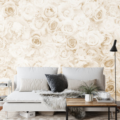 Photomural Floral Faded Vinage Sepia Iq-1221-B