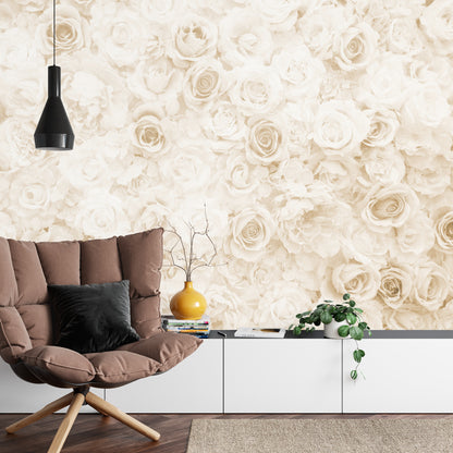 Photomural Floral Faded Vinage Sepia Iq-1221-B
