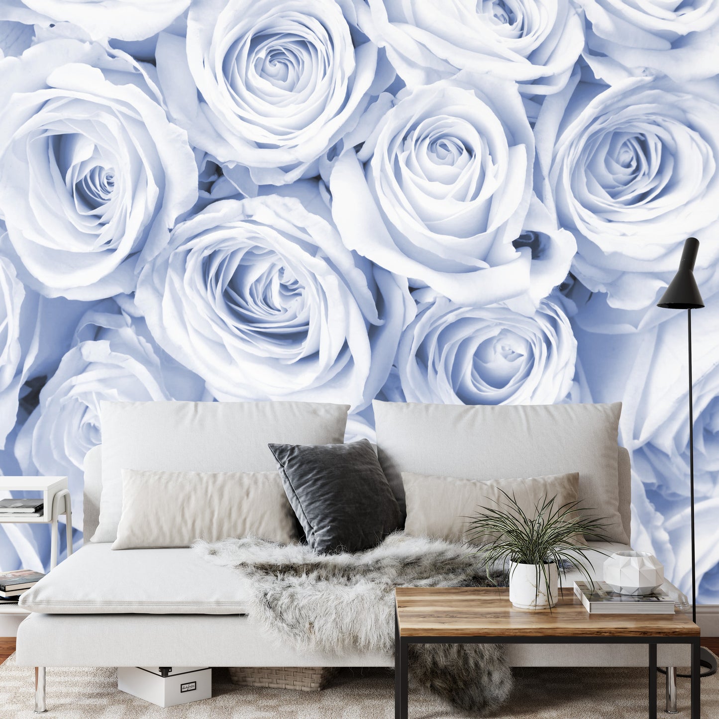 Photomural Rose Bouquet Blue Iq-1225-E