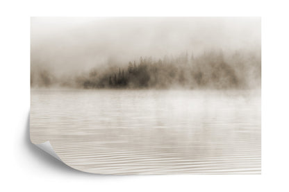 Photomural Mist On The Water In Sepia Iq-1228-B