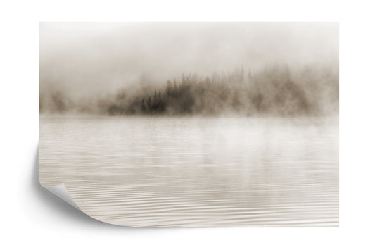 Photomural Mist On The Water In Sepia Iq-1228-B