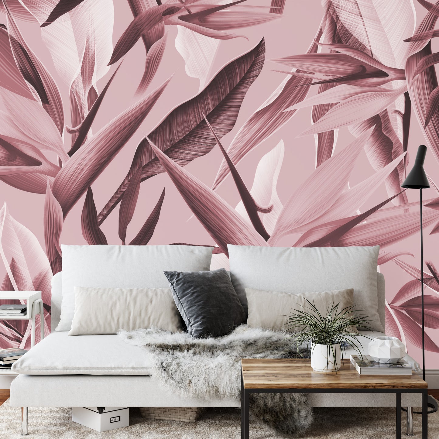 Photomural Tropicalia Pink Iq-1246-F