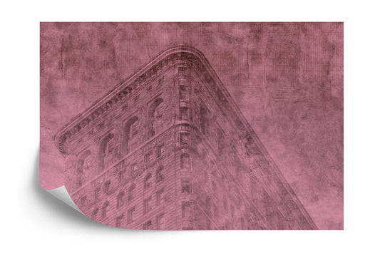 Photomural New York City Grunge Ii Pink Iq-1206-D
