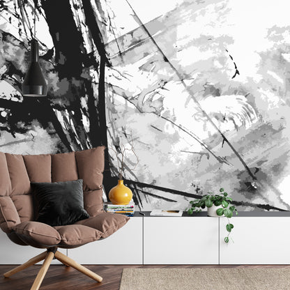 Photomural Abstract Ink Paint Background