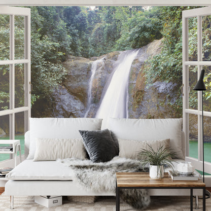 Photomural Waterfall Near Iligan Town, Mindanao, Philippines