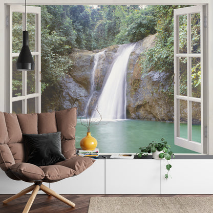 Photomural Waterfall Near Iligan Town, Mindanao, Philippines