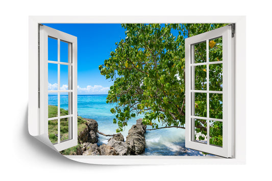 Photomural Open Window To The Sea