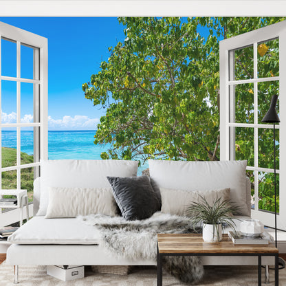 Photomural Open Window To The Sea
