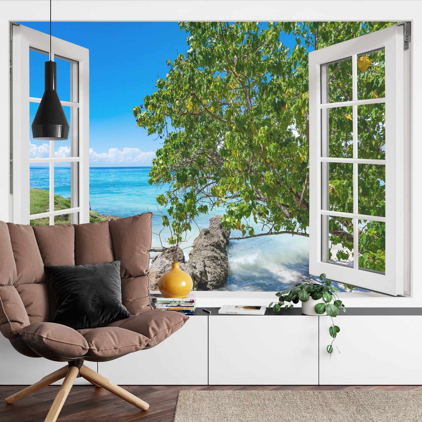 Photomural Open Window To The Sea
