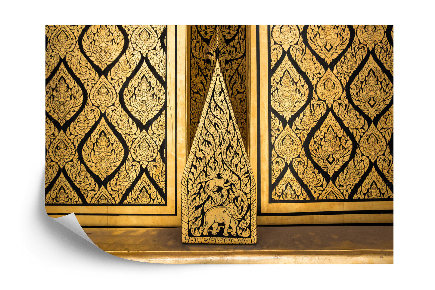 Photomural Thai Temple Door