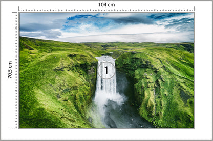 Photomural Aerial View Of A 3D Waterfall