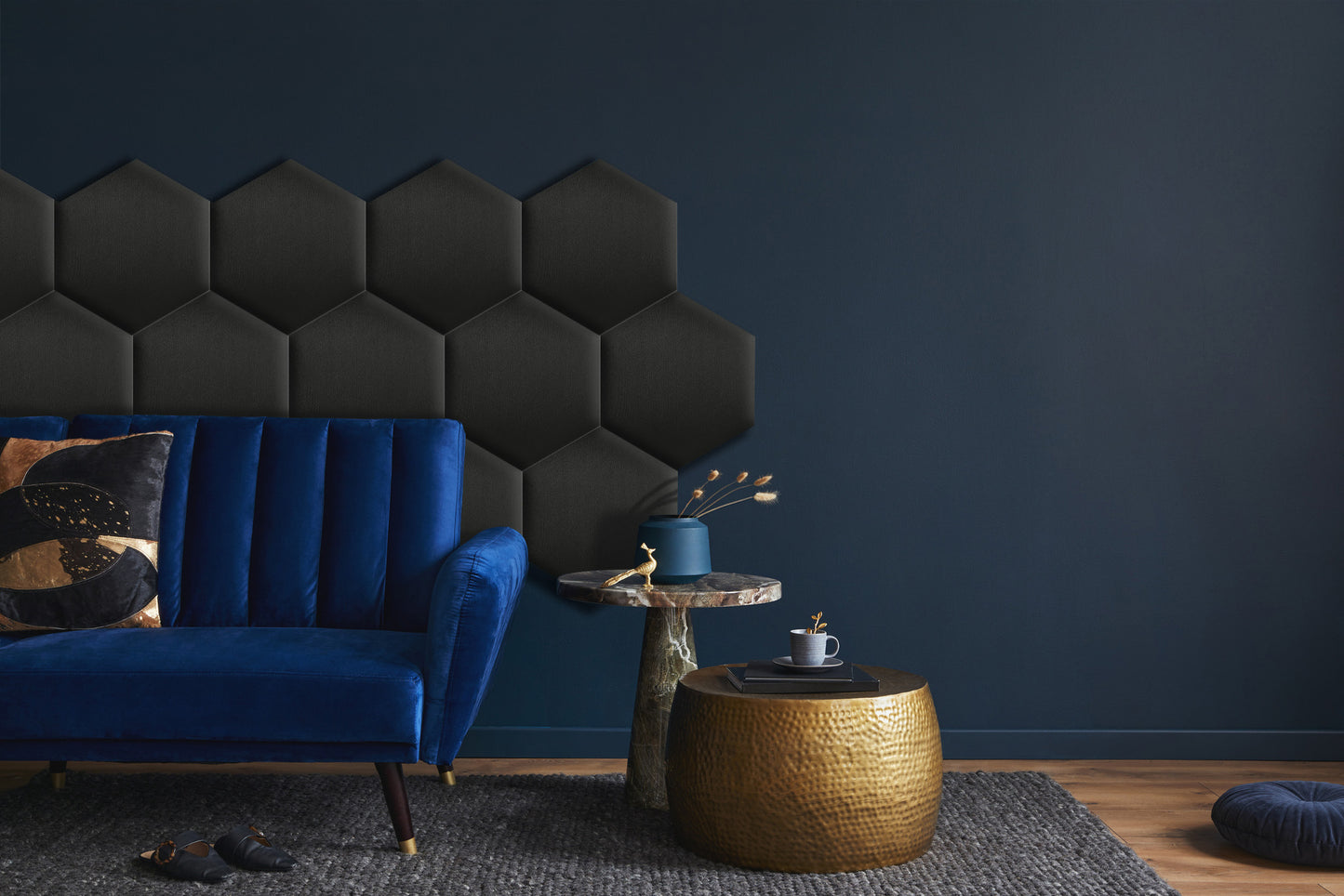 Upholstered Panel Black