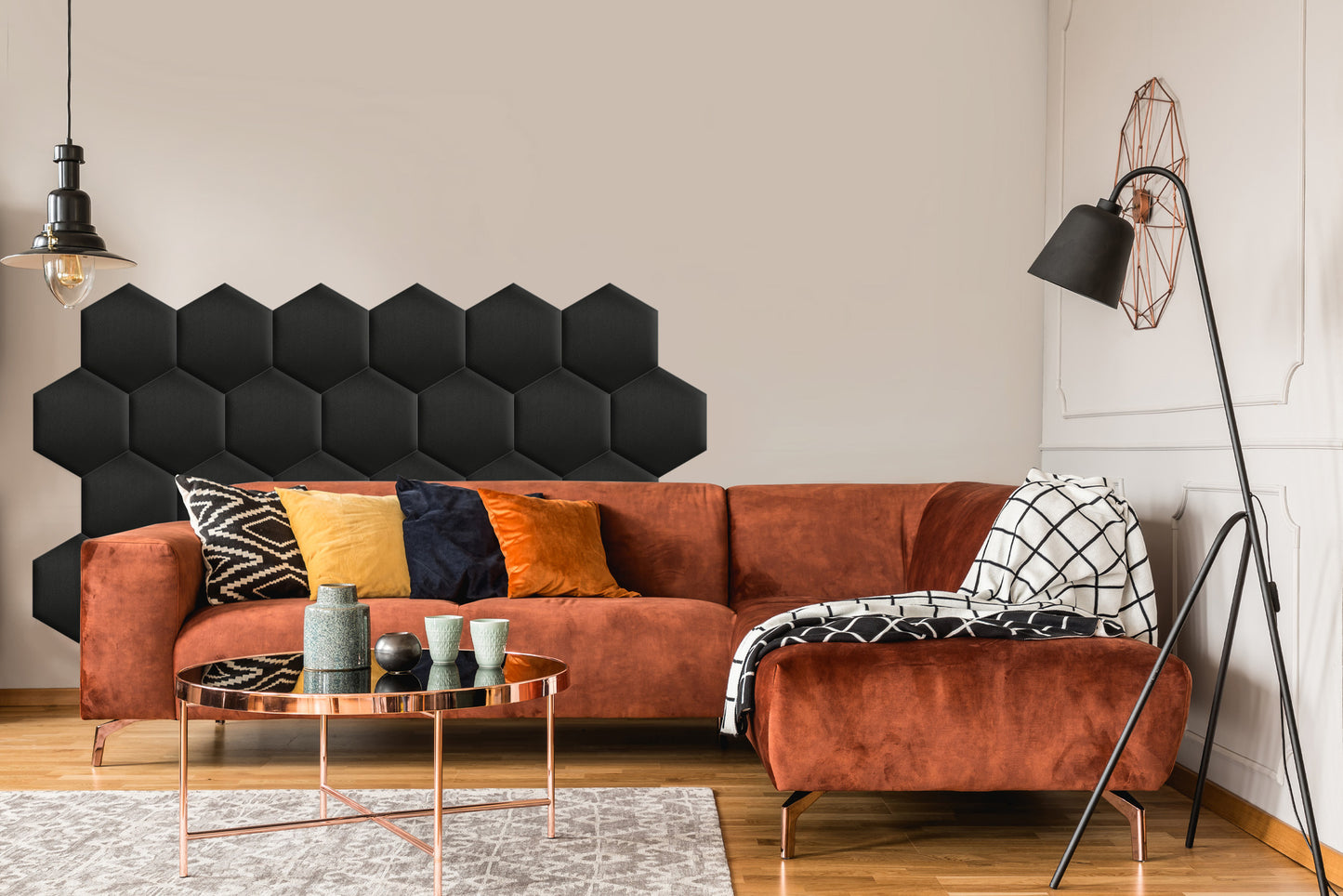 Upholstered Panel Black