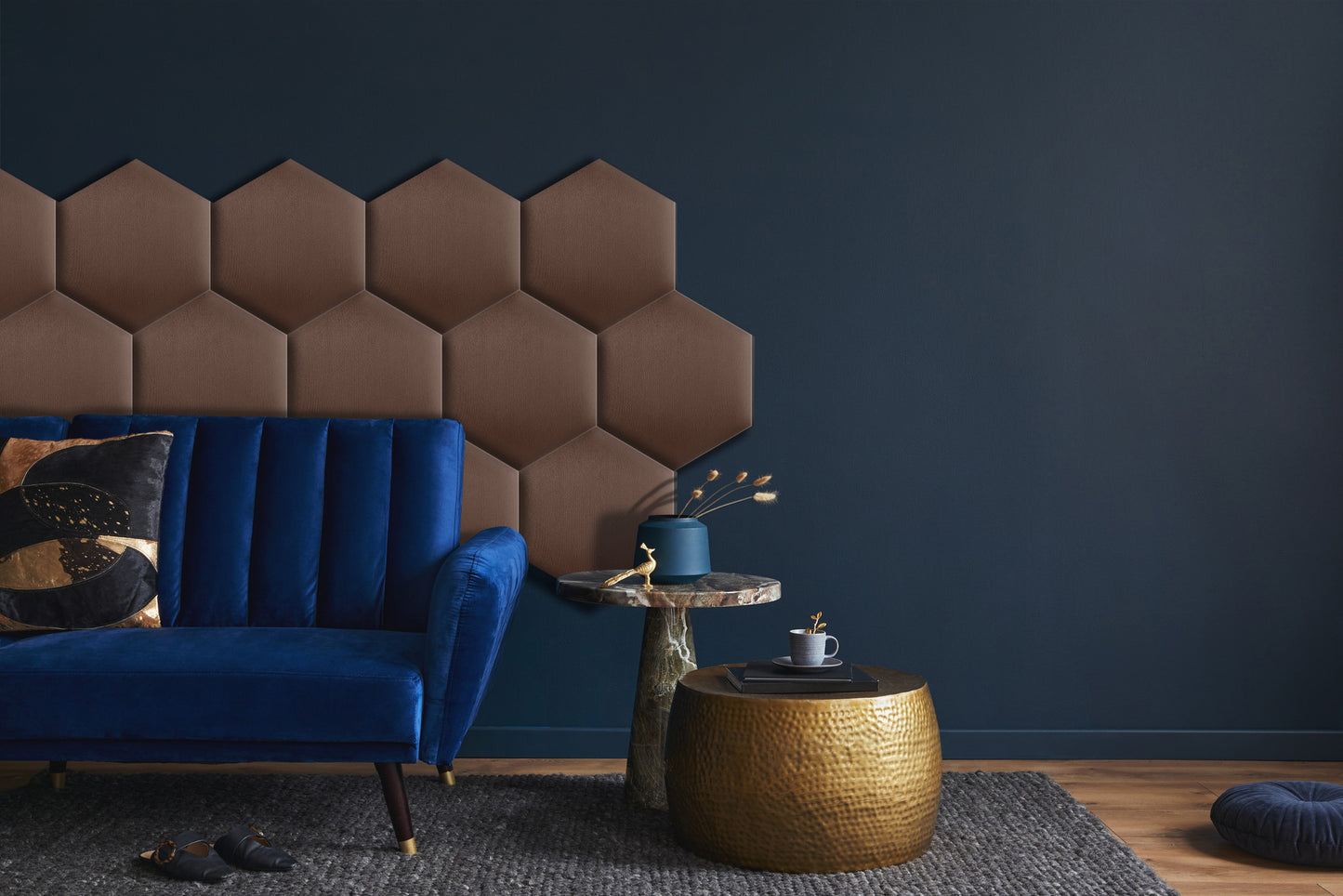 Upholstered Panel Brown