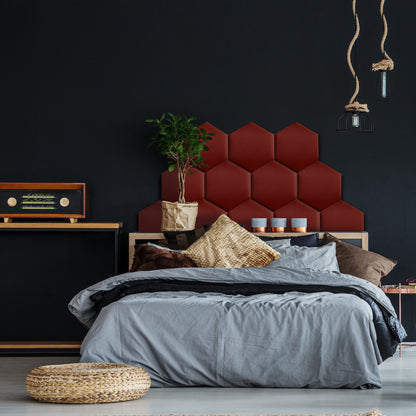 Upholstered Panel Maroon