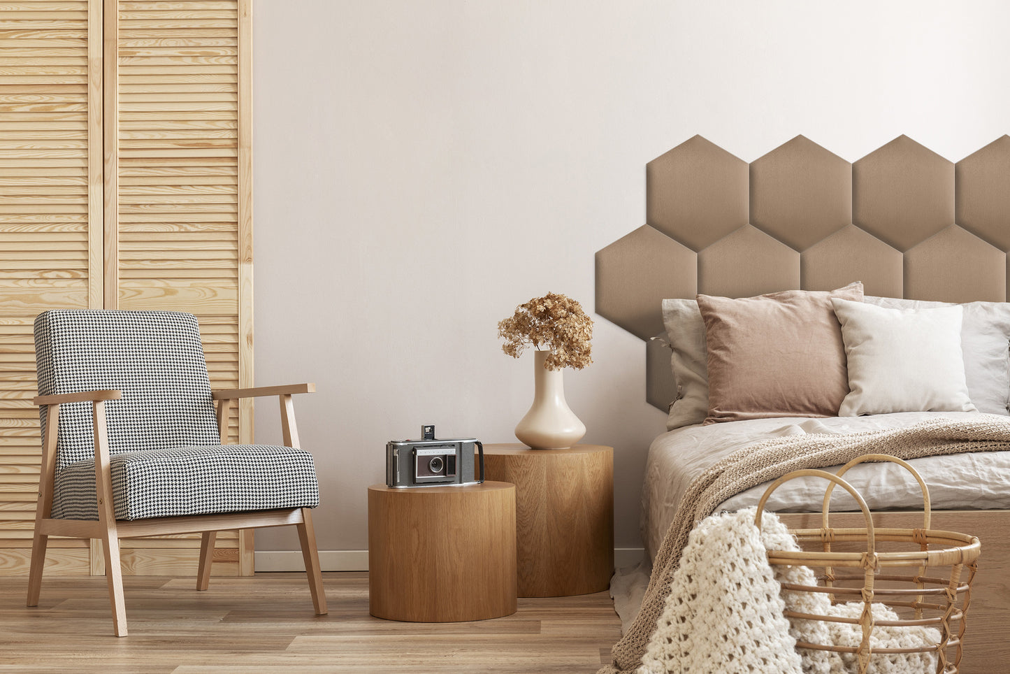 Upholstered Panel Beige