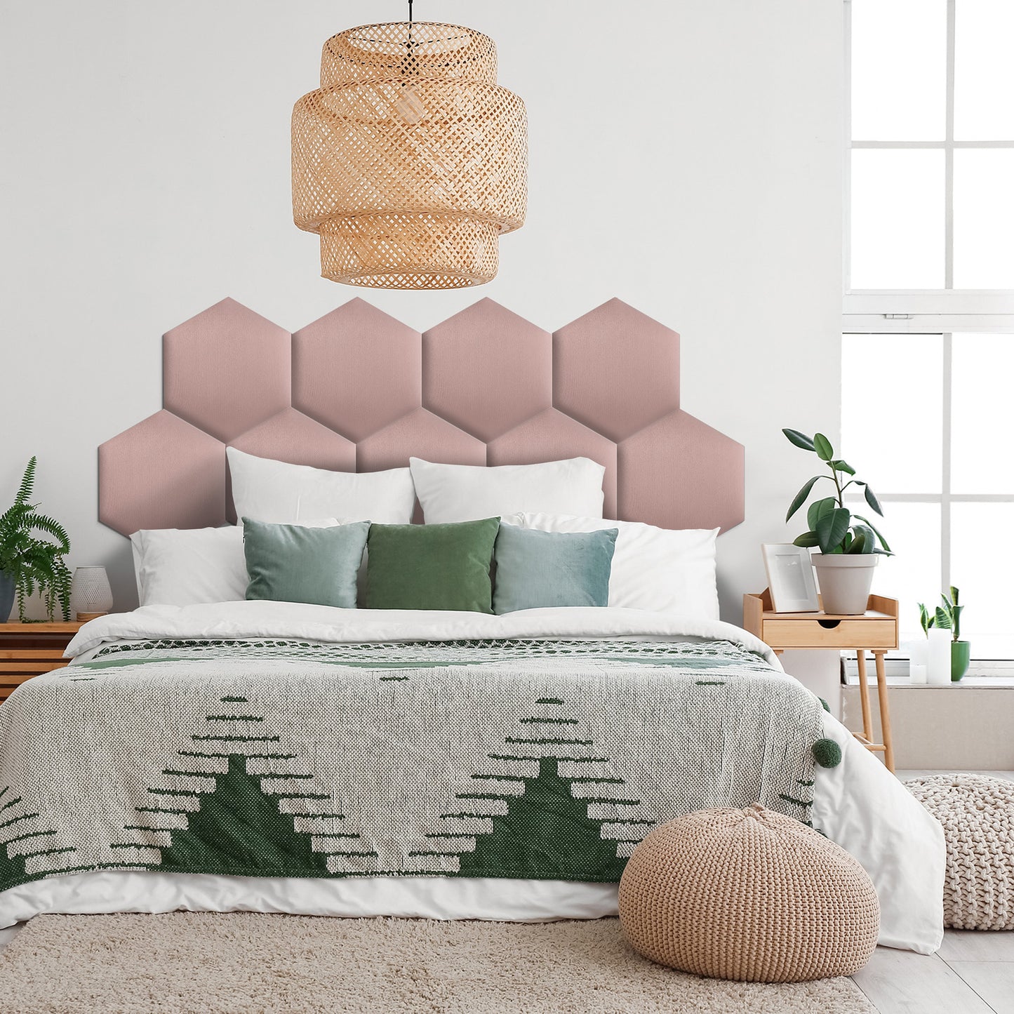 Upholstered Panel Pink