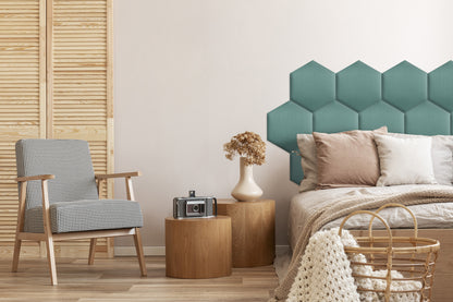 Upholstered Panel Sea Green
