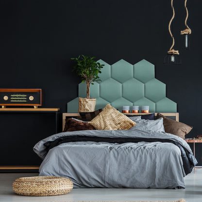 Upholstered Panel Sea Green