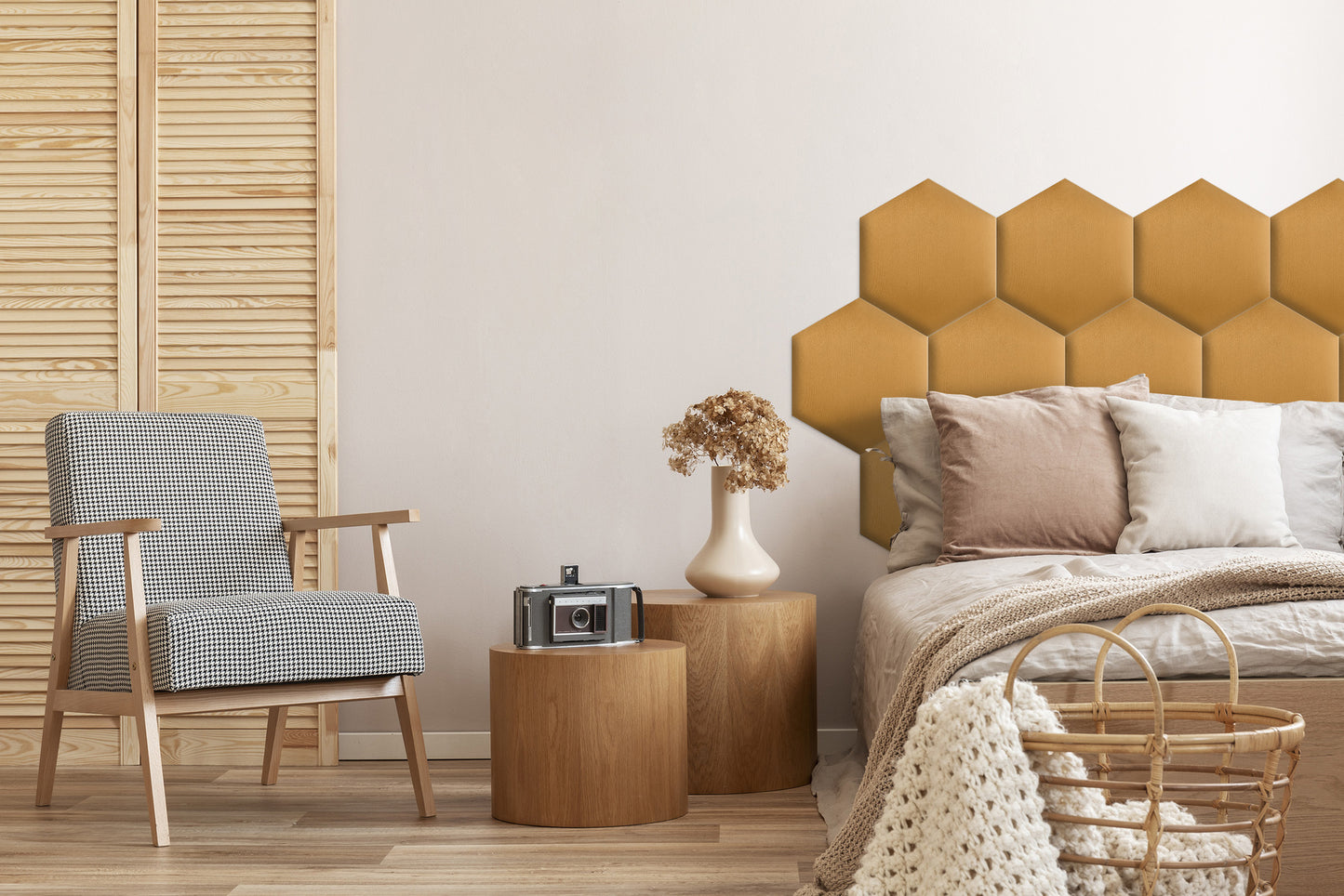 Upholstered Panel Yellow