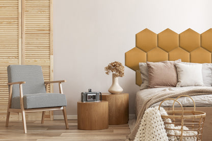 Upholstered Panel Yellow