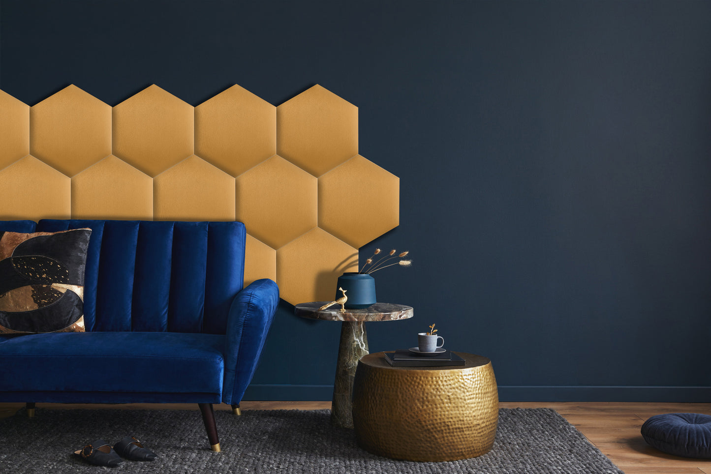 Upholstered Panel Yellow