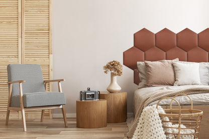 Upholstered Panel Dirty Pink