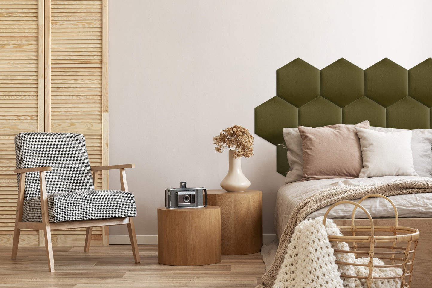 Upholstered Panel Khaki