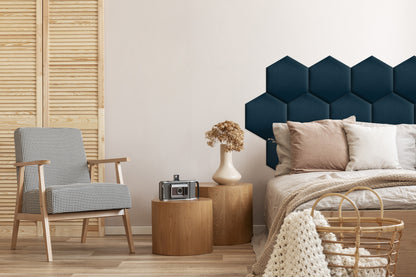 Upholstered Panel Navy Blue