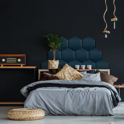 Upholstered Panel Navy Blue