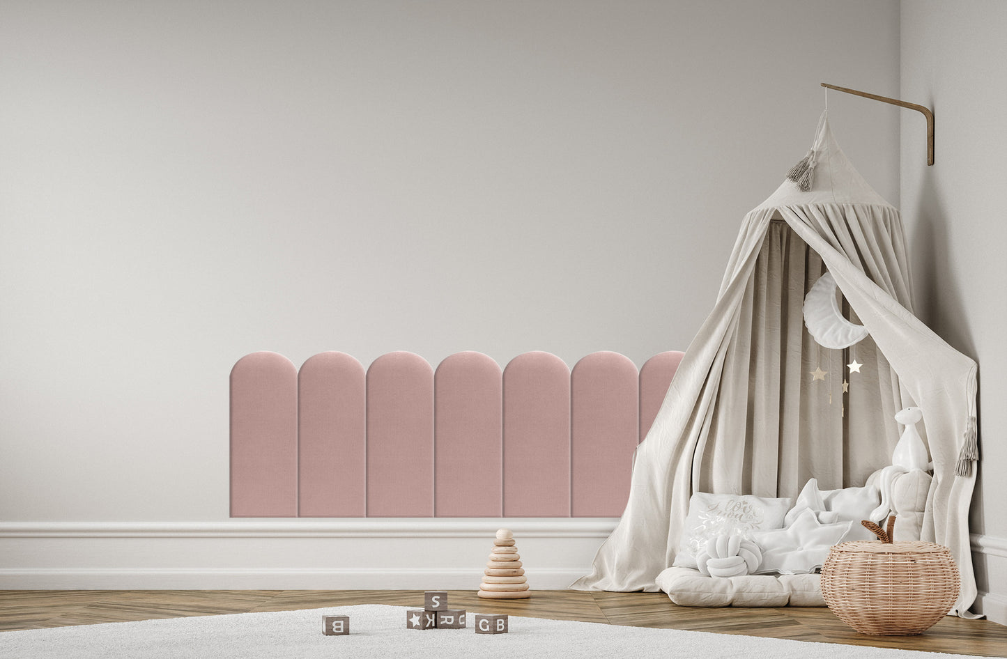 Upholstered Panel Pink 20cm