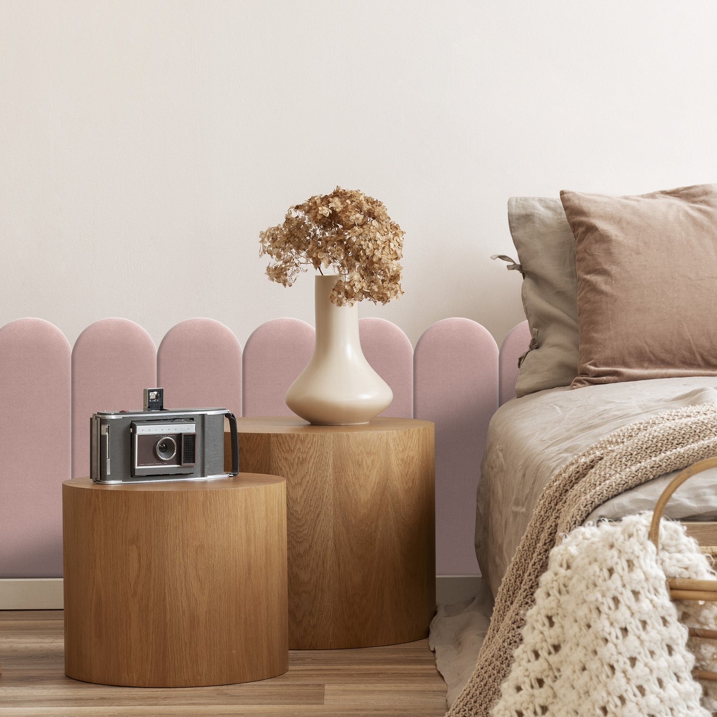 Upholstered Panel Pink 20cm
