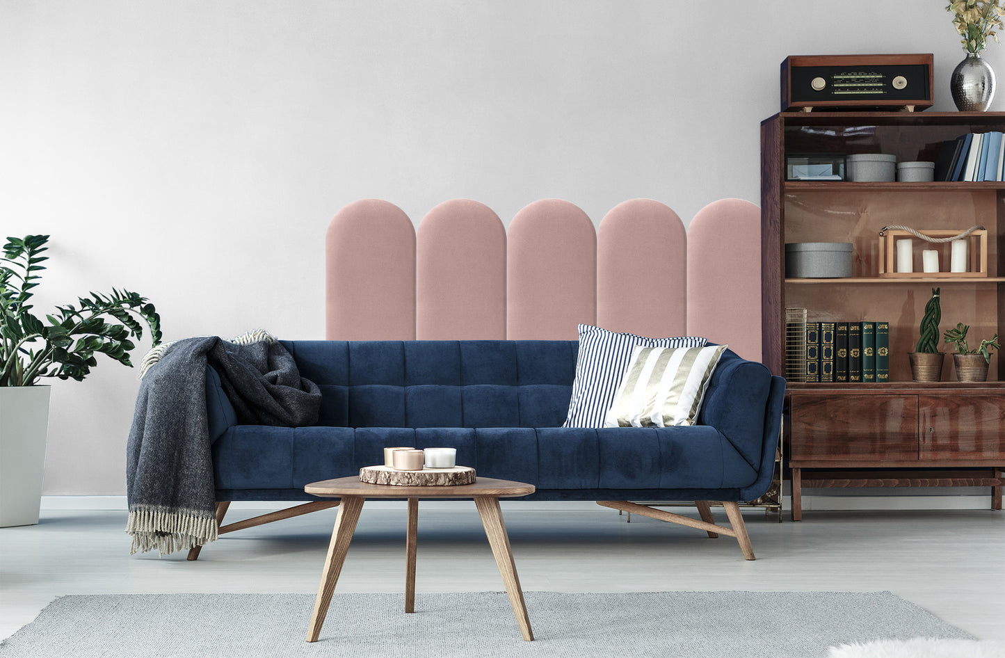 Upholstered Panel Pink 30cm