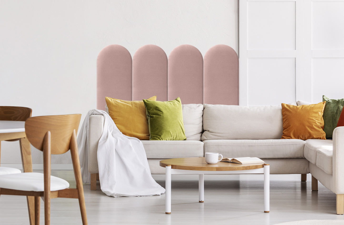 Upholstered Panel Pink 30cm