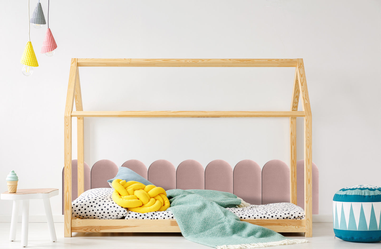 Upholstered Panel Pink 30cm