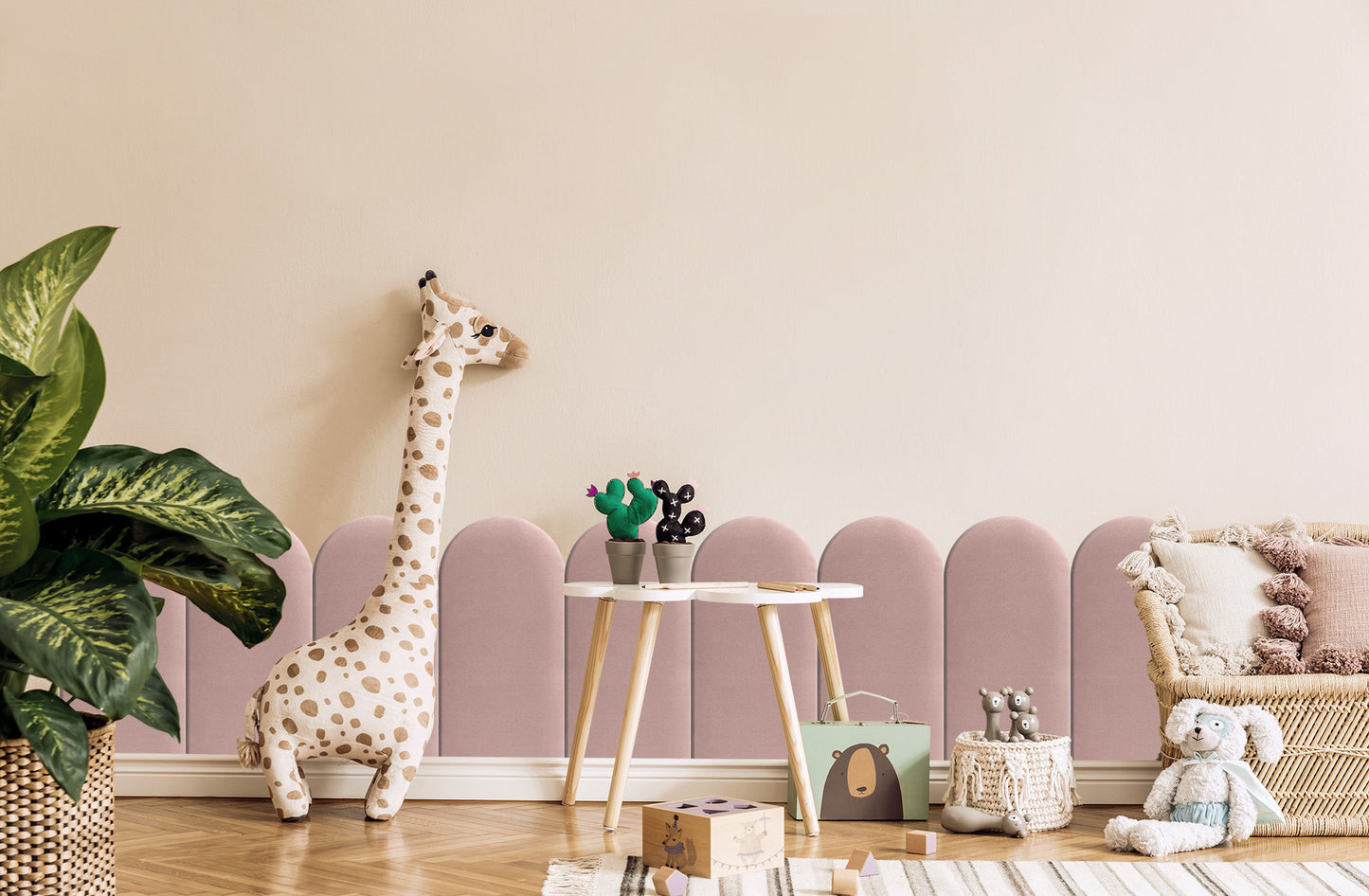 Upholstered Panel Pink 30cm