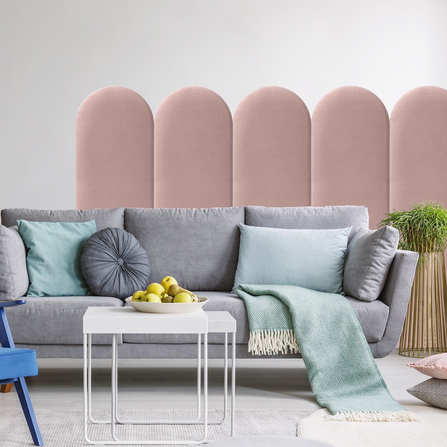 Upholstered Panel Pink 30cm