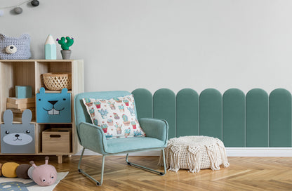Upholstered Panel Sea Green 20cm