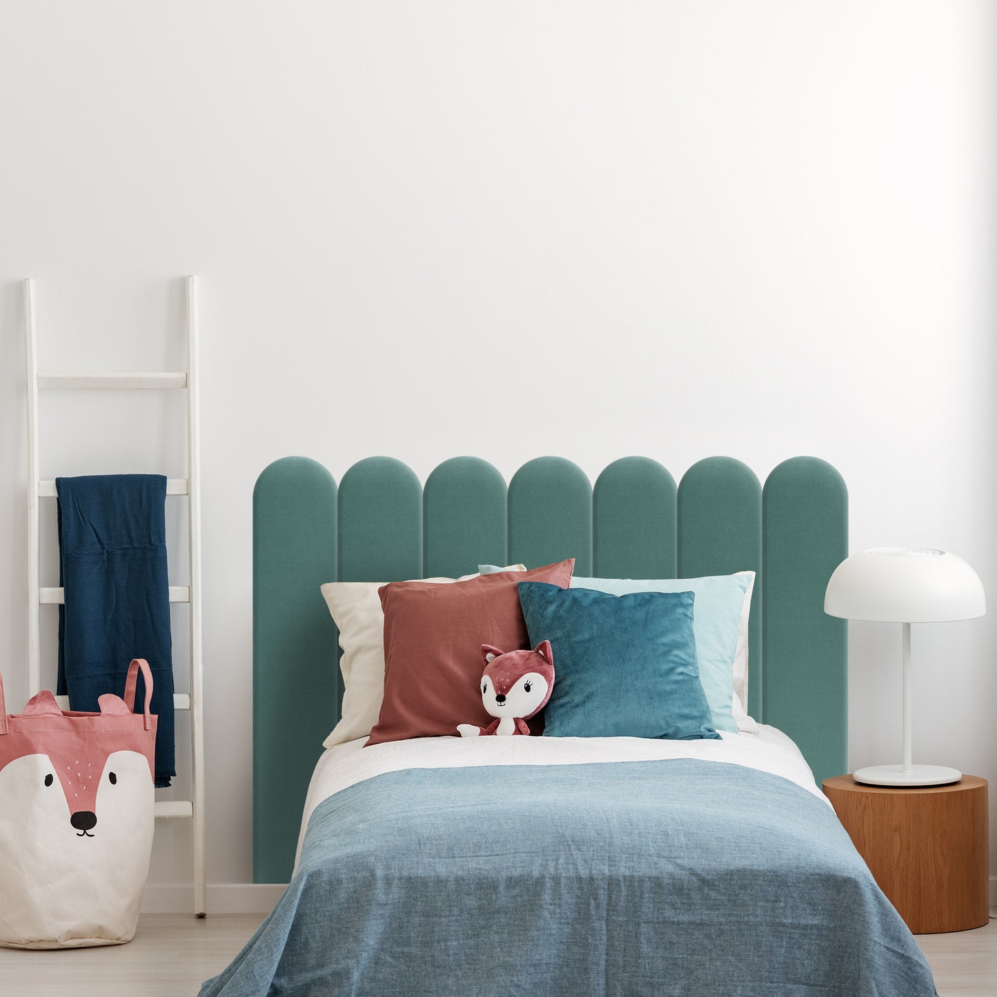 Upholstered Panel Sea Green 20cm