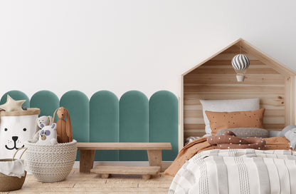 Upholstered Panel Sea Green 30cm