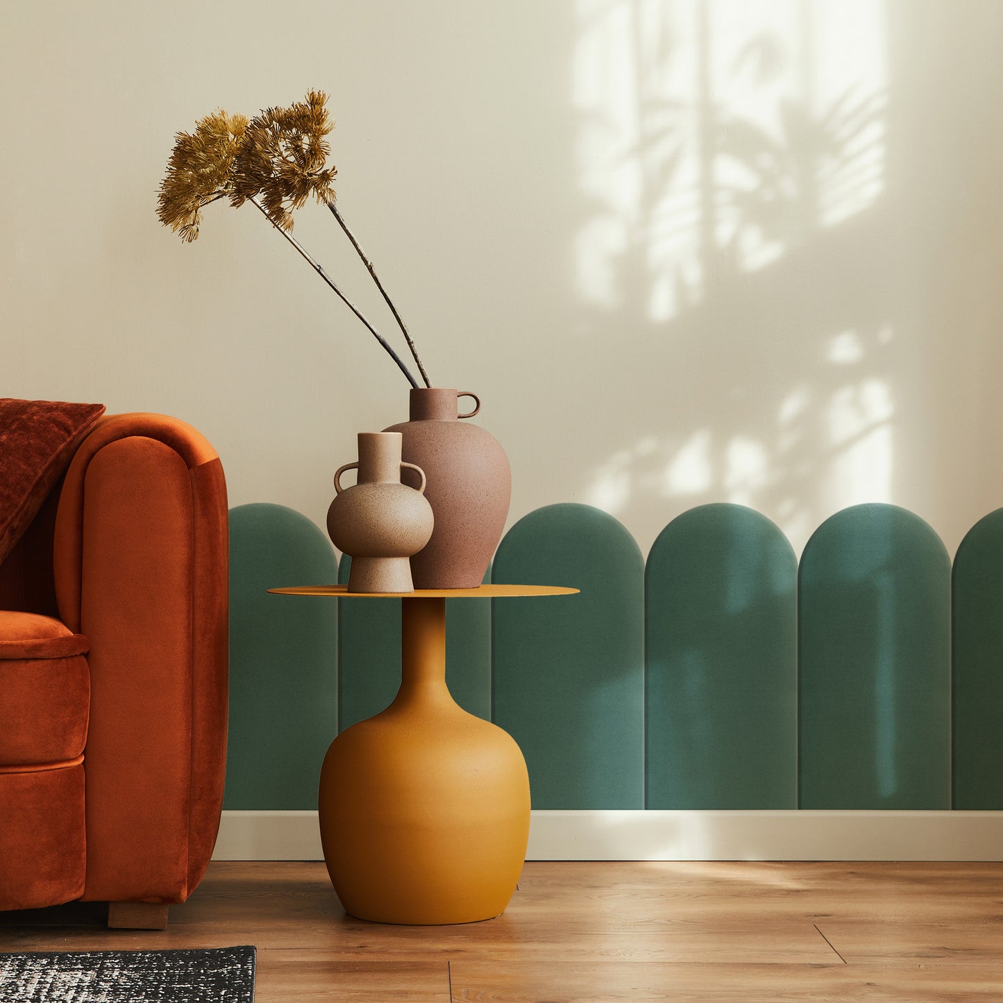 Upholstered Panel Sea Green 30cm