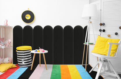 Upholstered Panel Black 20cm