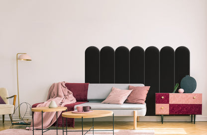 Upholstered Panel Black 20cm